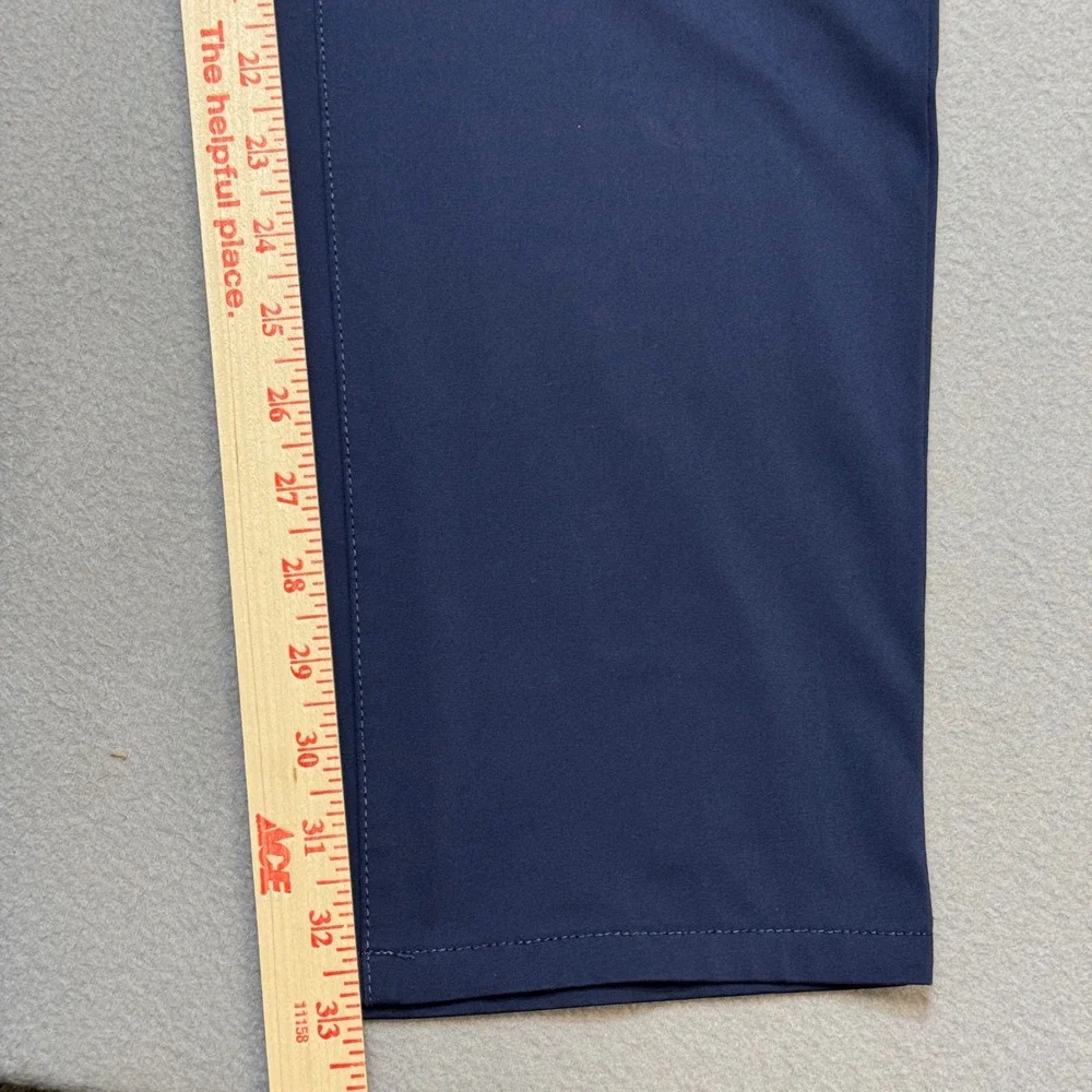 RHONE Commuter Pant Performance Trousers Mens 38x33 Navy Blue Slim Stretch